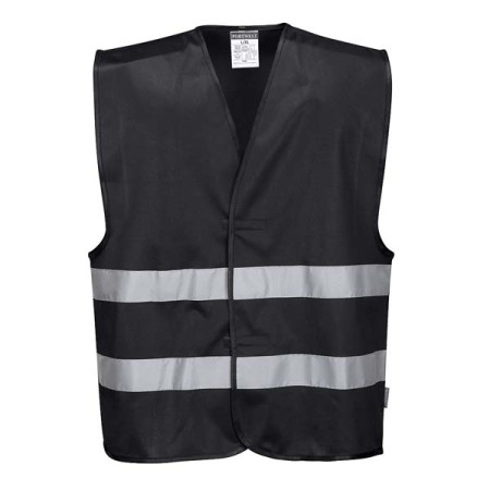 Жилет F474BKR, 100% полиэстер, плотн 125 г/м2, черный